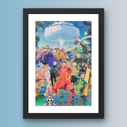Egghead Island Arc Poster Framed One Piece