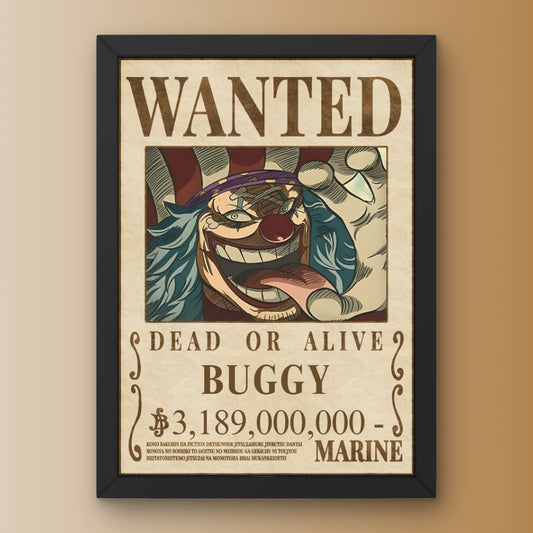 BUGGY - Wanted Bounty Poster