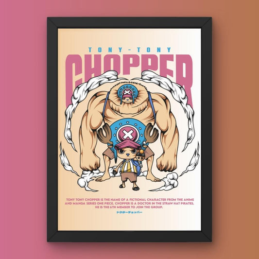 Tony Tony Chopper Beast Mode Poster Framed One Piece