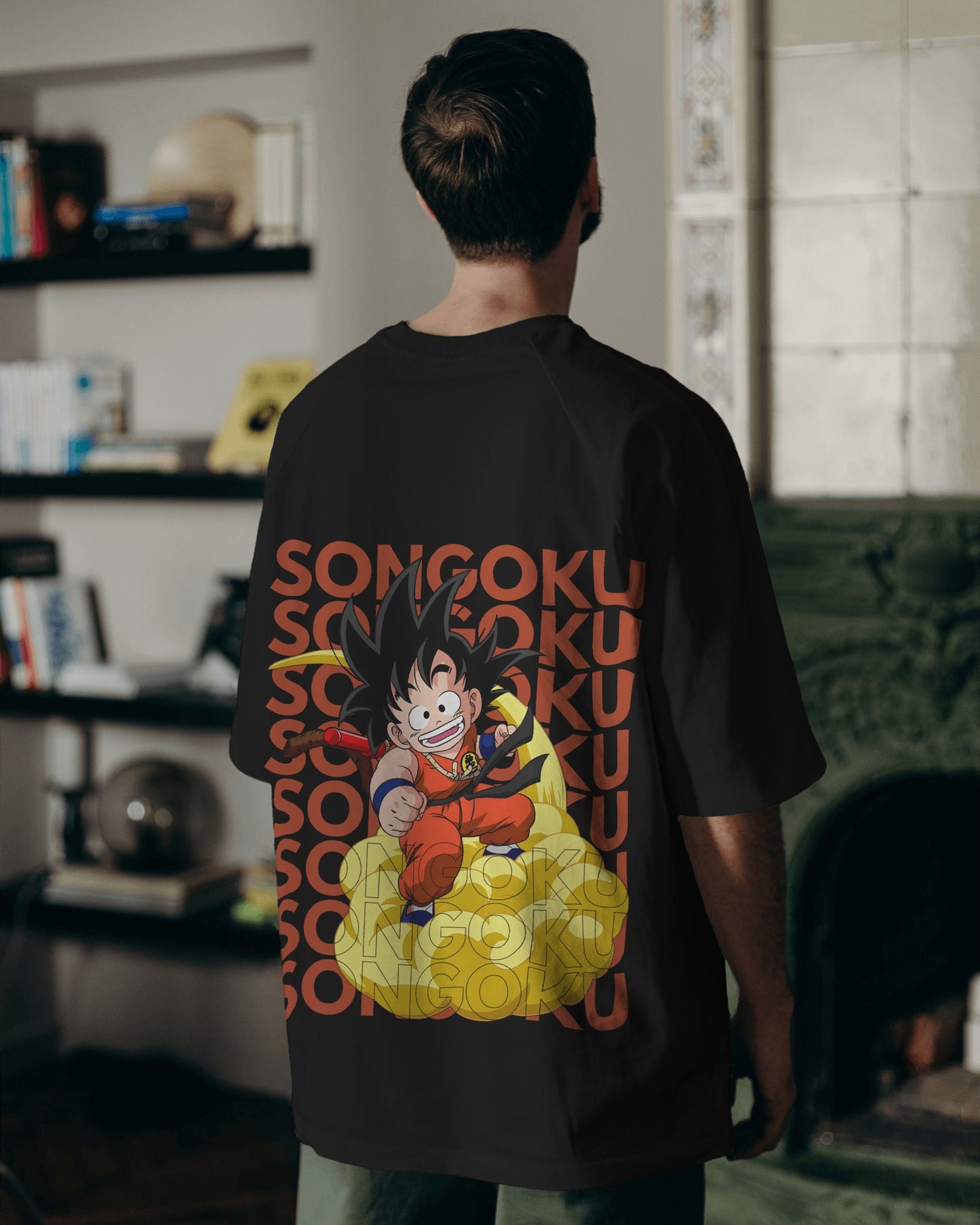GOKU SUPER SAIYAN - Unisex Black Oversized T-Shirt