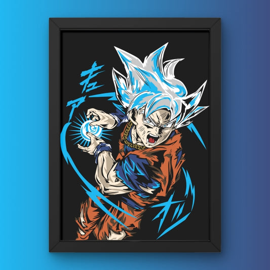 Goku's Kamehameha Framed Poster from Dragon Ball