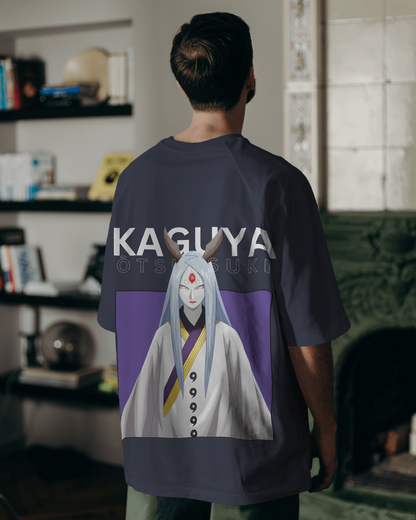 Kaguya Navy Blue Oversized Tshirt