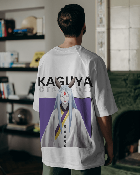 Kaguya White Oversized Tshirt
