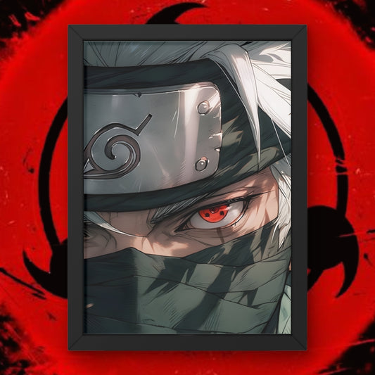 Kakashi of The Sharingan Framed Poster from Naruto Anime