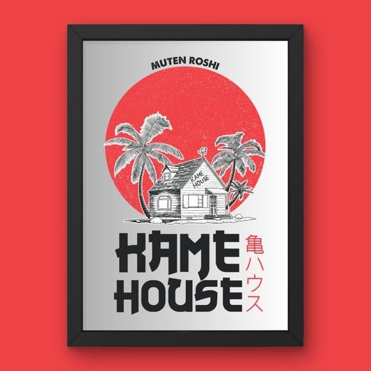 The Kame House Framed Poster from Dragon Ball