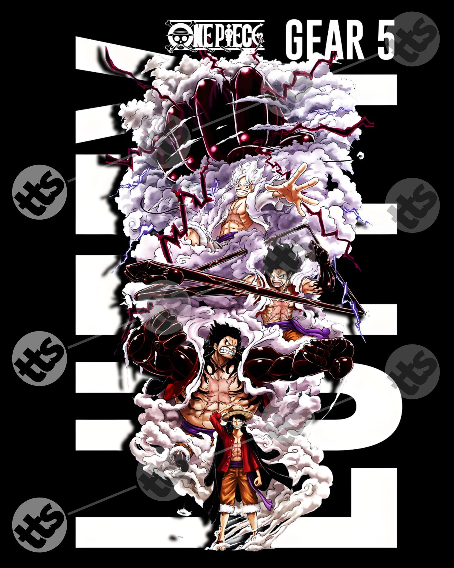 One Piece Monkey D Luffy Gear 5 Design