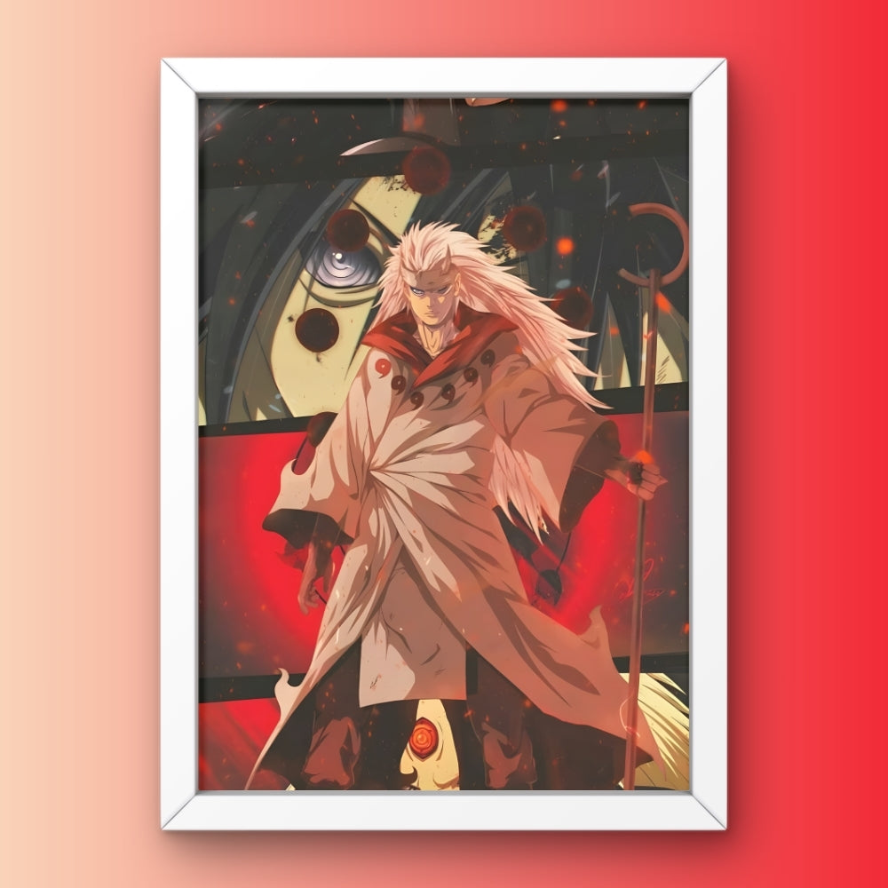 Madara Uchiha The Ten Tails Jinchuriki Framed Poster from Naruto Anime
