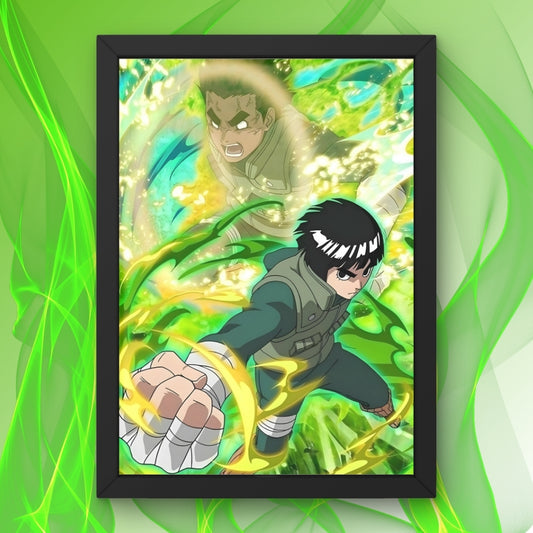 Might Guy and Rock Lee Framed Poster from Naruto