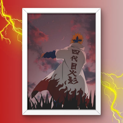 Minato Namikaze The Fourth Hokage Framed Poster from Naruto