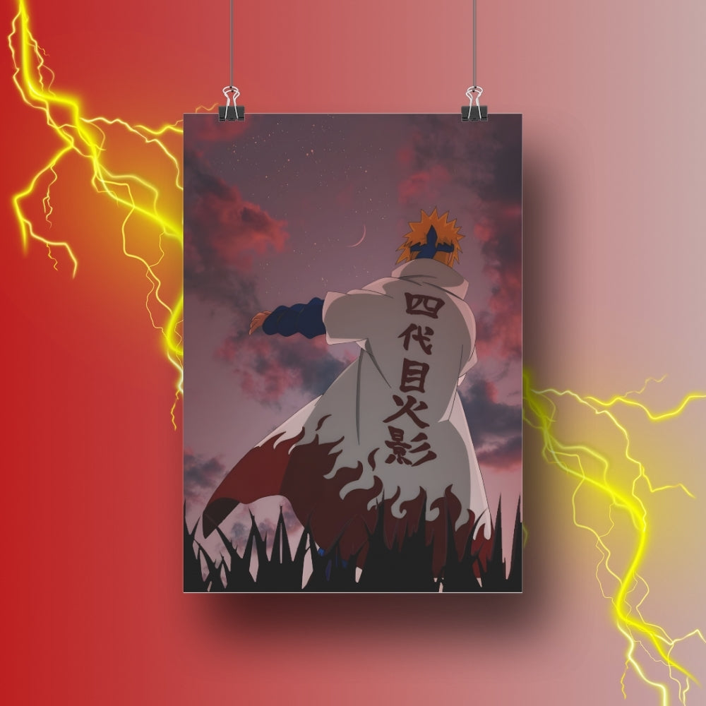 Minato Namikaze The Fourth Hokage Without Frame Poster from Naruto