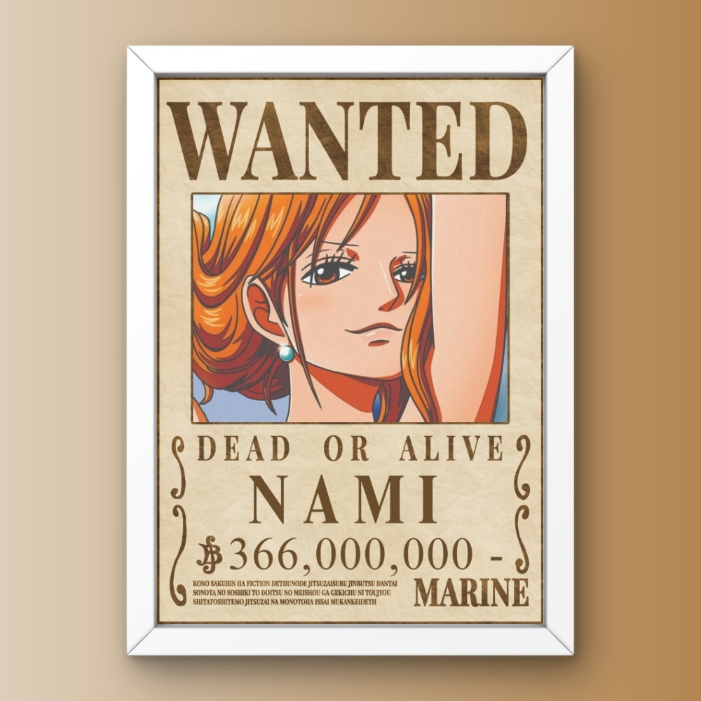 NAMI - Wanted Bounty Poster