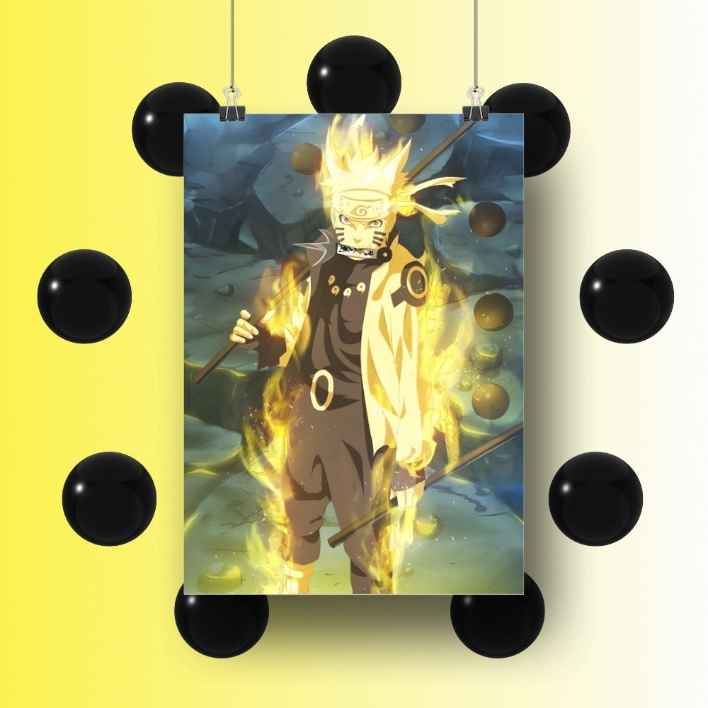 Naruto Uzumaki Sage of The Six Paths Without Frame Poster from Naruto