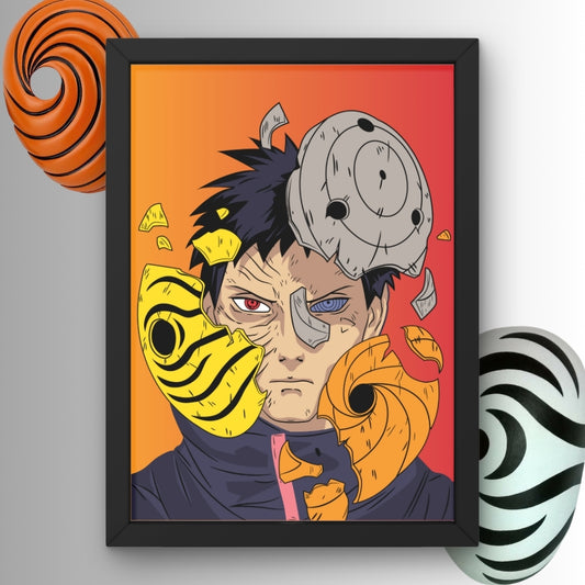 Obito Uchiha Unmasked Framed Poster from Naruto