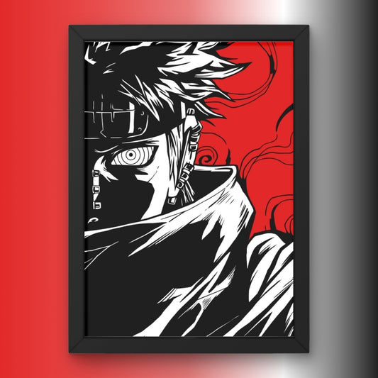 Pain Silhouette Framed Poster from Naruto