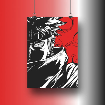Pain Silhouette Without Frame Poster from Naruto