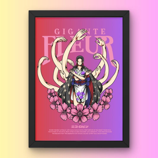Nico Robin Gigante Fleur Poster Framed One Piece