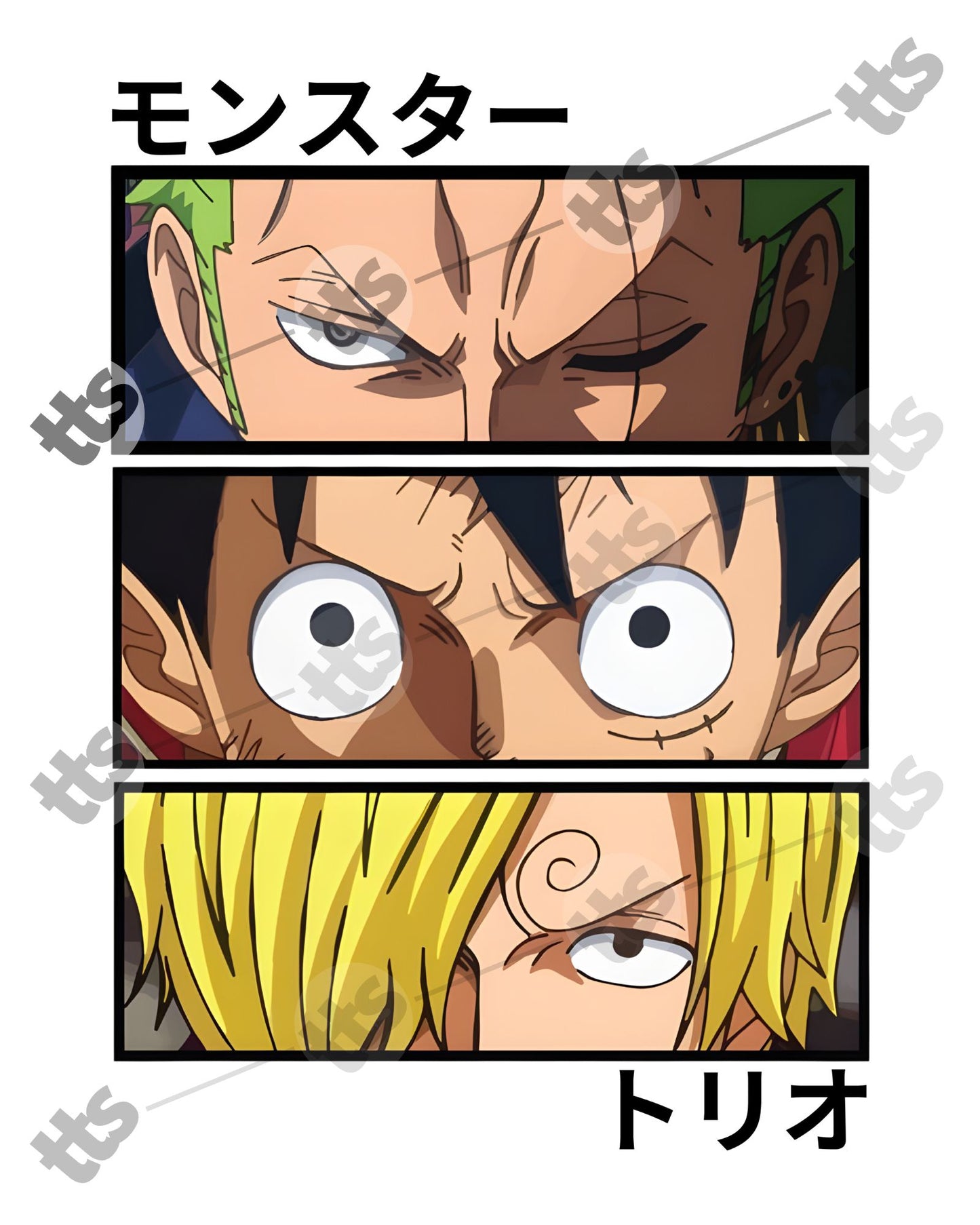 One Piece The Monster Trio Design
